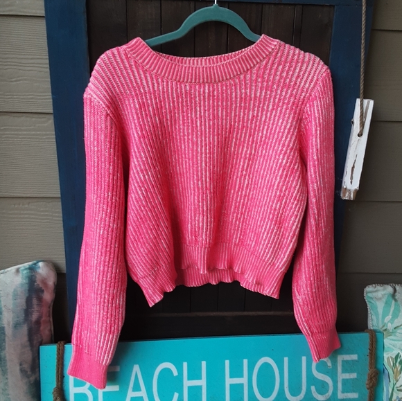 Milly Coral pink pullover sweater size M. - Picture 1 of 6